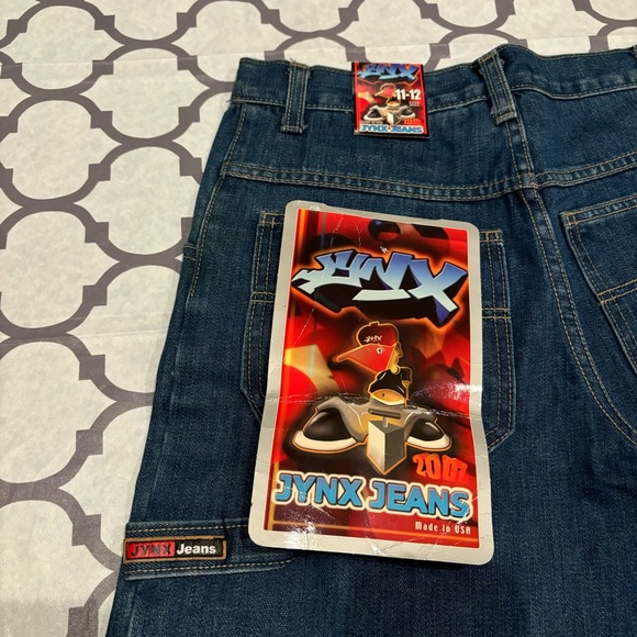 Vintage Jynx Jeans Kids 11-12 Made In USA Y2K Baggy Wide JNCO Skater Rare New - Picture 3 of 11